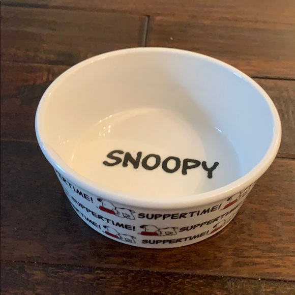 Peanuts Other - Snoopy Suppertime Dog Dish EUC! 🦴🐶❤️